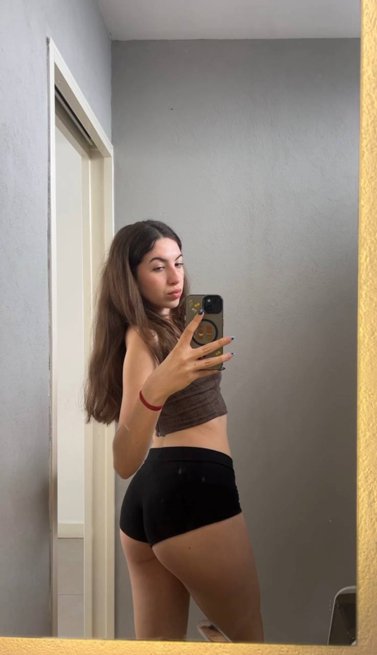 Amber in her underwear in Glasgow